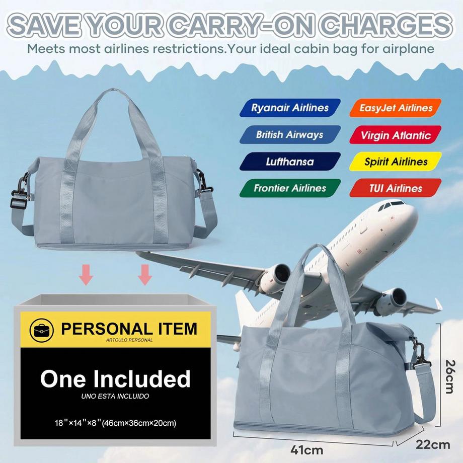 Only-bags.store Reisetasche Handgepäcktasche.Schwimmtasche Wasserdichte Reisetasche  
