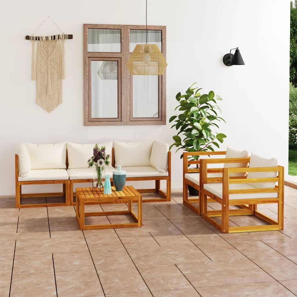 VidaXL Mobilier de jardin bois d'acacia  