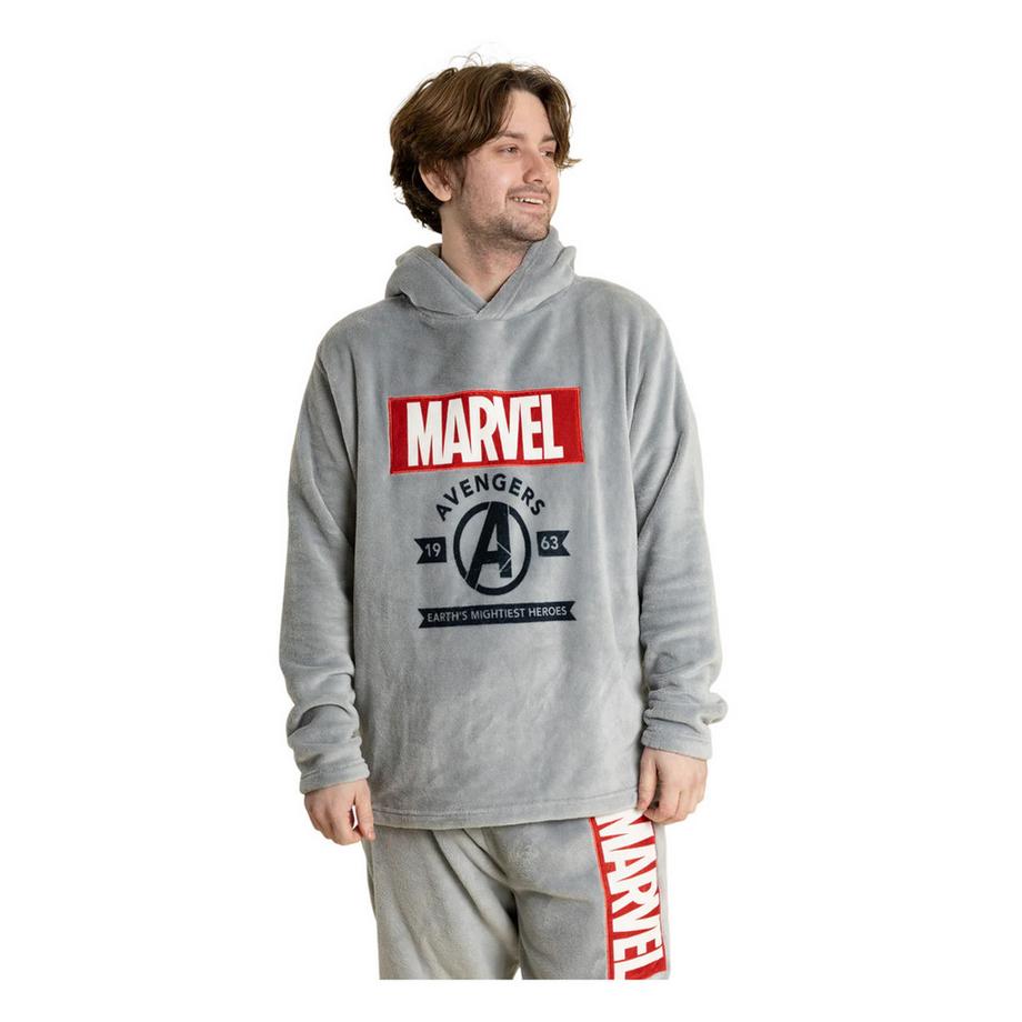 AVENGERS Set Pigiama Lungo Manica Lunga Con Cappuccio  