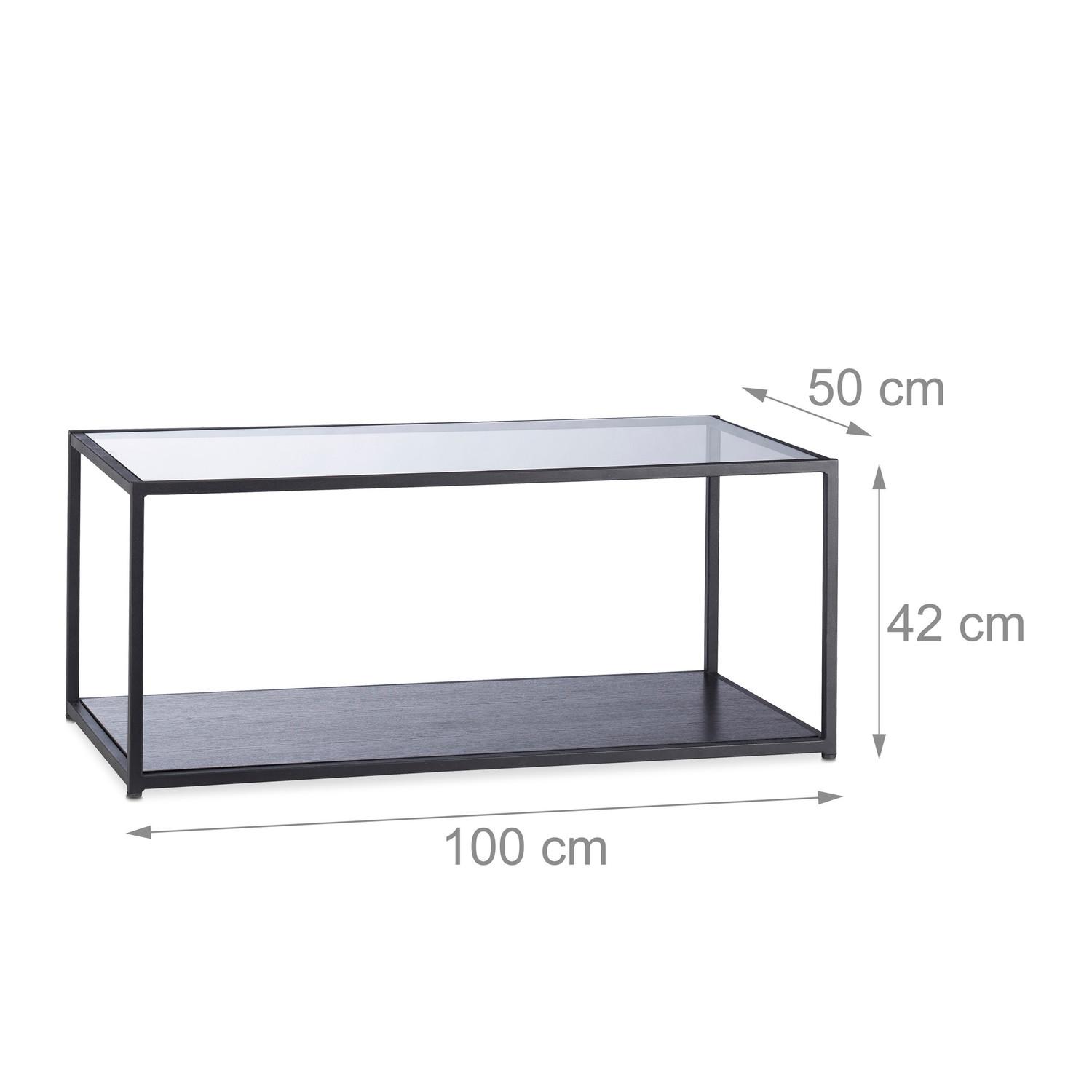 Northix Couchtisch aus Glas  