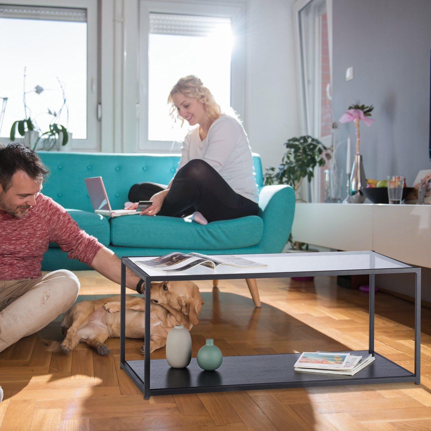 Northix Couchtisch aus Glas  