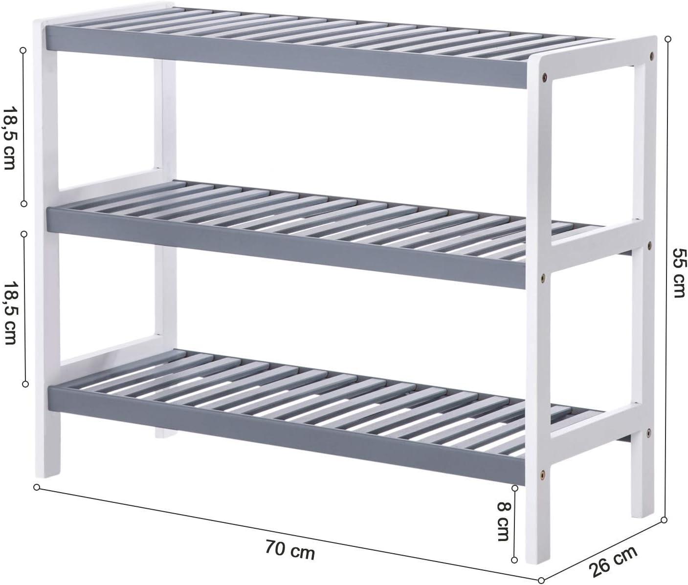Pricenet Scarpiera in bambù naturale: resistente e leggera  