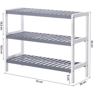 Pricenet Scarpiera in bambù naturale: resistente e leggera  