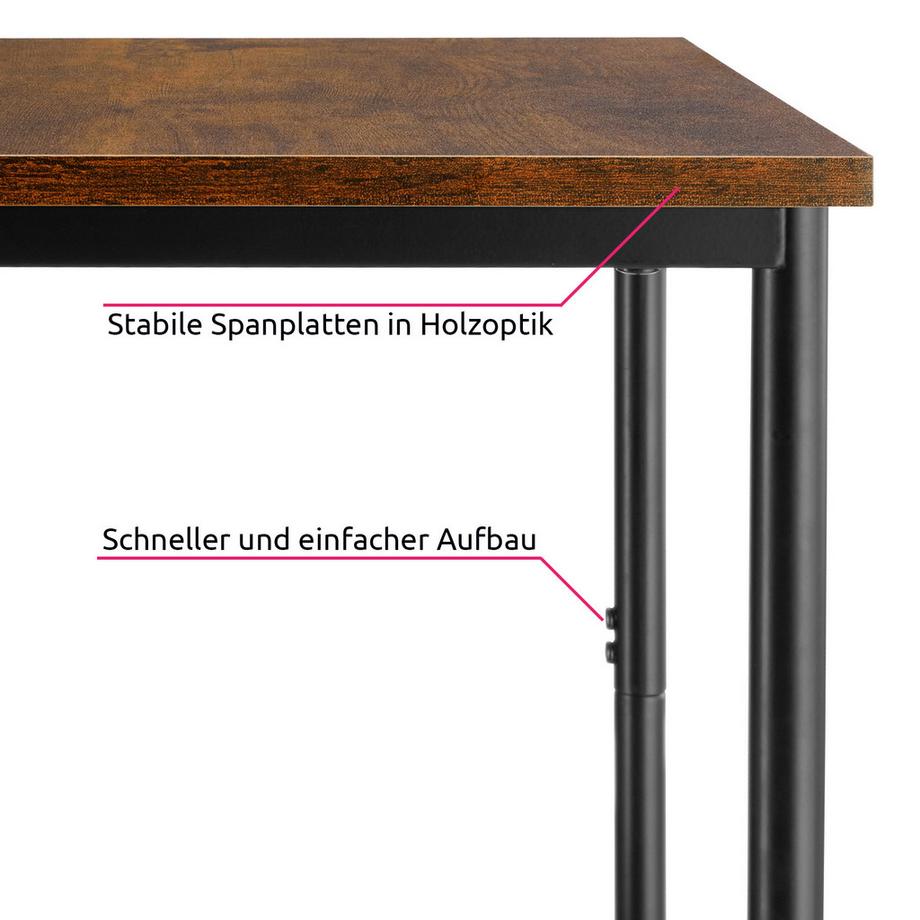 Tectake Tavolino Yonkers Stile industriale  