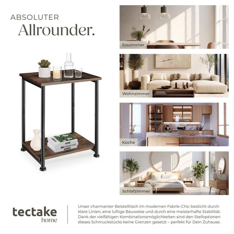 Tectake Beistelltisch Yonkers  