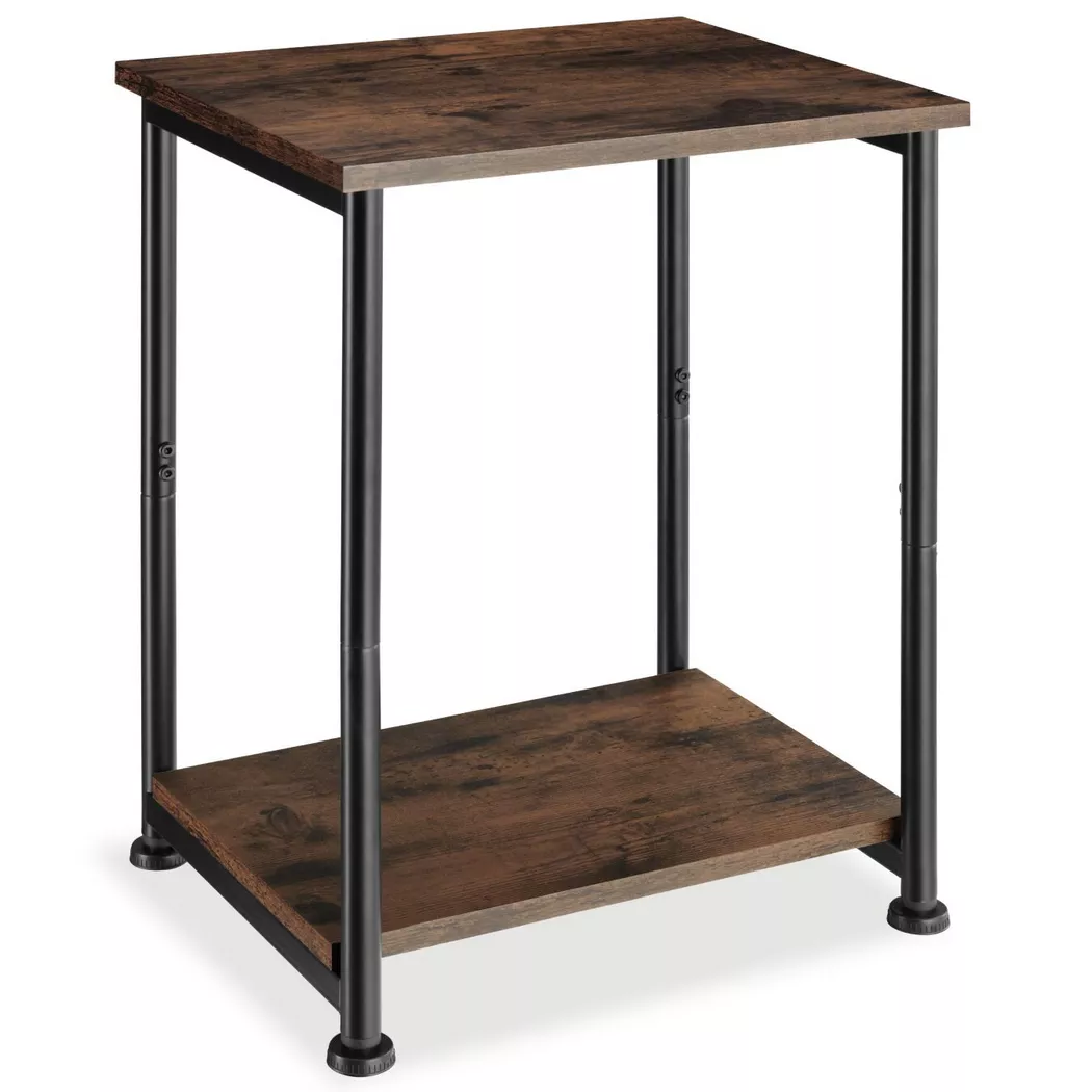 tectake Bedside Table Yonkers in Dark Brown