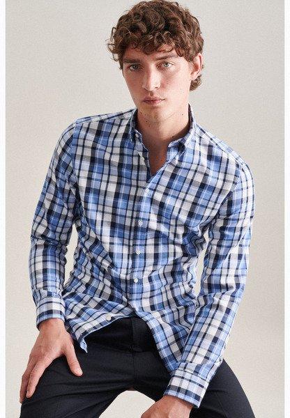 Seidensticker  Chemise Business Slim Fit Manche longue Carreaux 