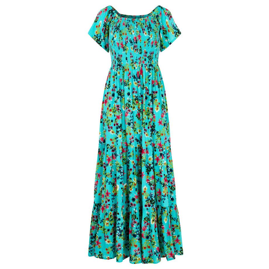 Joe Browns Abito Maxi Crinkle con Stampa Floreale Ditsy  
