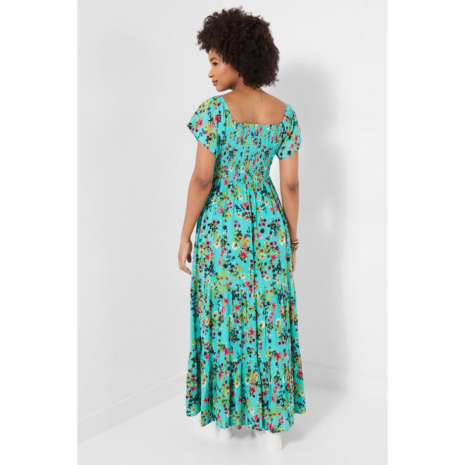 Joe Browns Abito Maxi Crinkle con Stampa Floreale Ditsy  