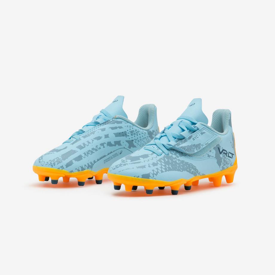 KIPSTA  Chaussures de foot à crampons FG enfant - Scratch 