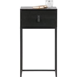 mutoni Table de chevet Zola 1 tiroir Noir (FSC)  