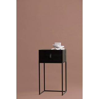 mutoni Table de chevet Zola 1 tiroir Noir (FSC)  