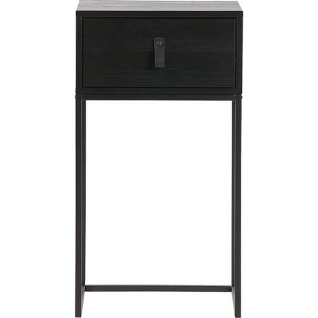 mutoni Table de chevet Zola 1 tiroir Noir (FSC)  