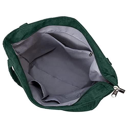 Only-bags.store Cord Tasche Umhängetasche mit Reissverschluss Gross Shopper Tote Handtasche  