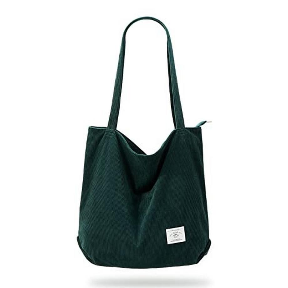 sac à bandoulière en cordon avec fermeture à glissière, grand sac de shopping sac fourre-tout sac à main sacs à bandoulière pour le travail, le bureau, les voyages, le shopping, l'école et la vie quotidienne