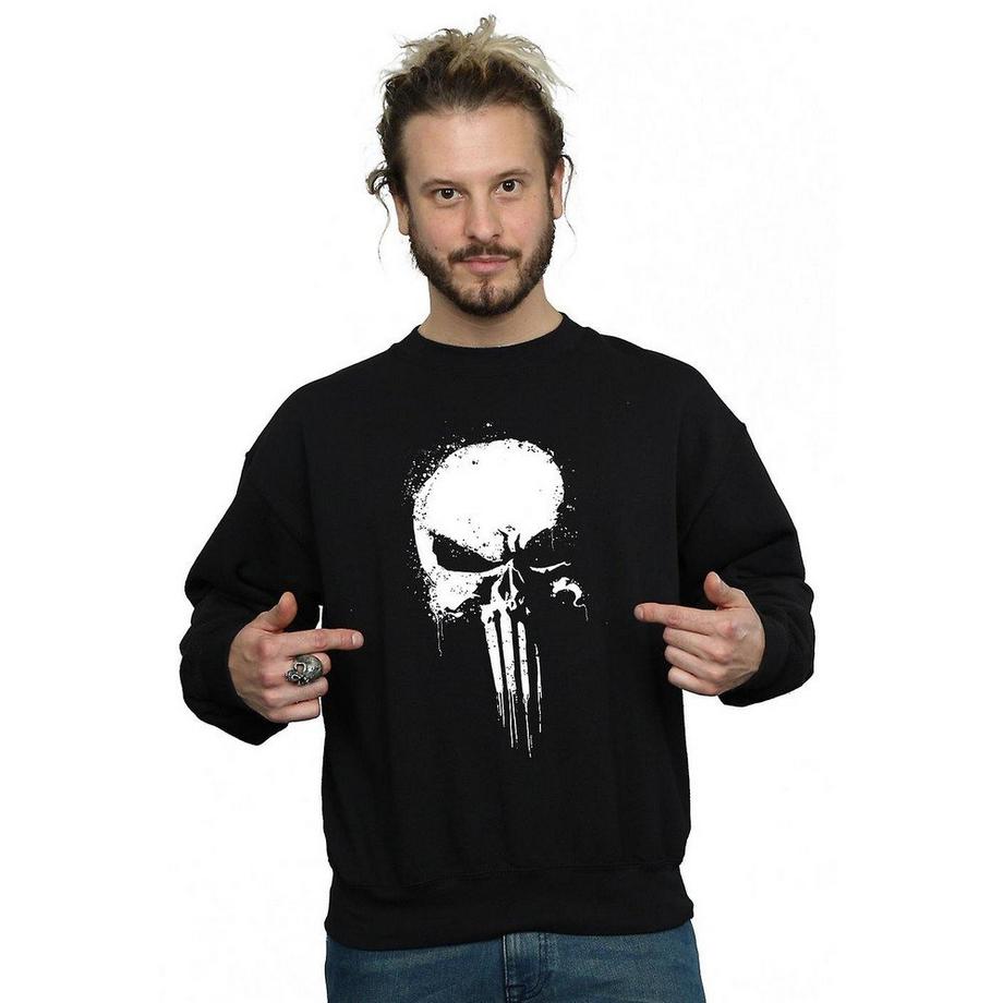 The Punisher Punisher Teschio Spray Stampa Felpa  