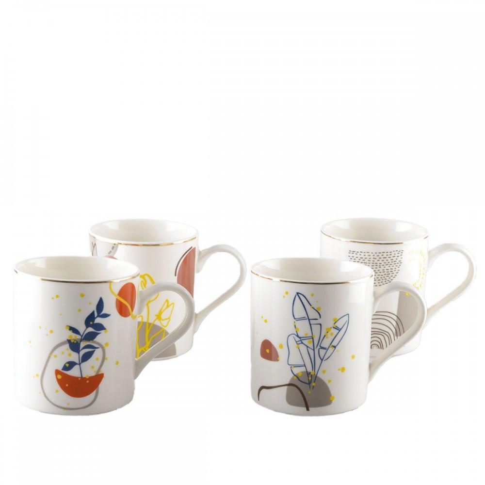 Aulica MUGS ART DECO 390ML - LOT DE 4  