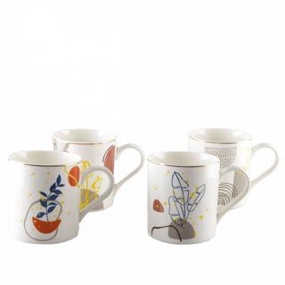 Aulica MUGS ART DECO 390ML - LOT DE 4  