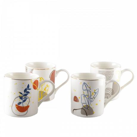 Aulica MUGS ART DECO 390ML - LOT DE 4  