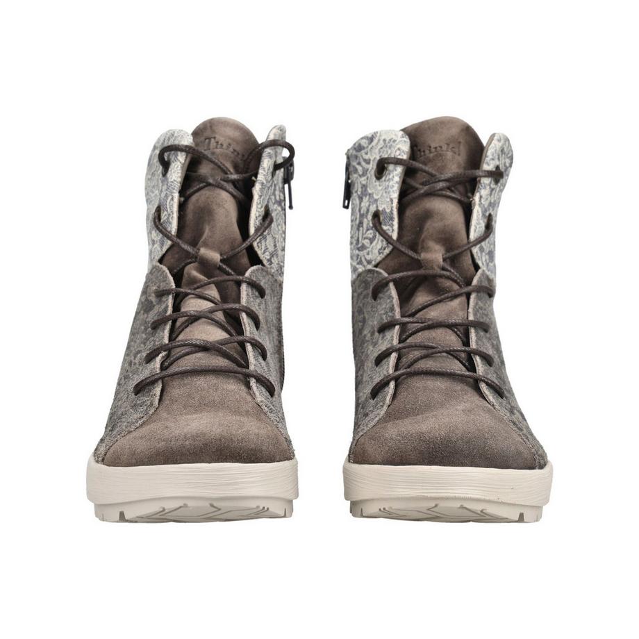 Think Schnürstiefelette mit seitlichem Reißverschluss  