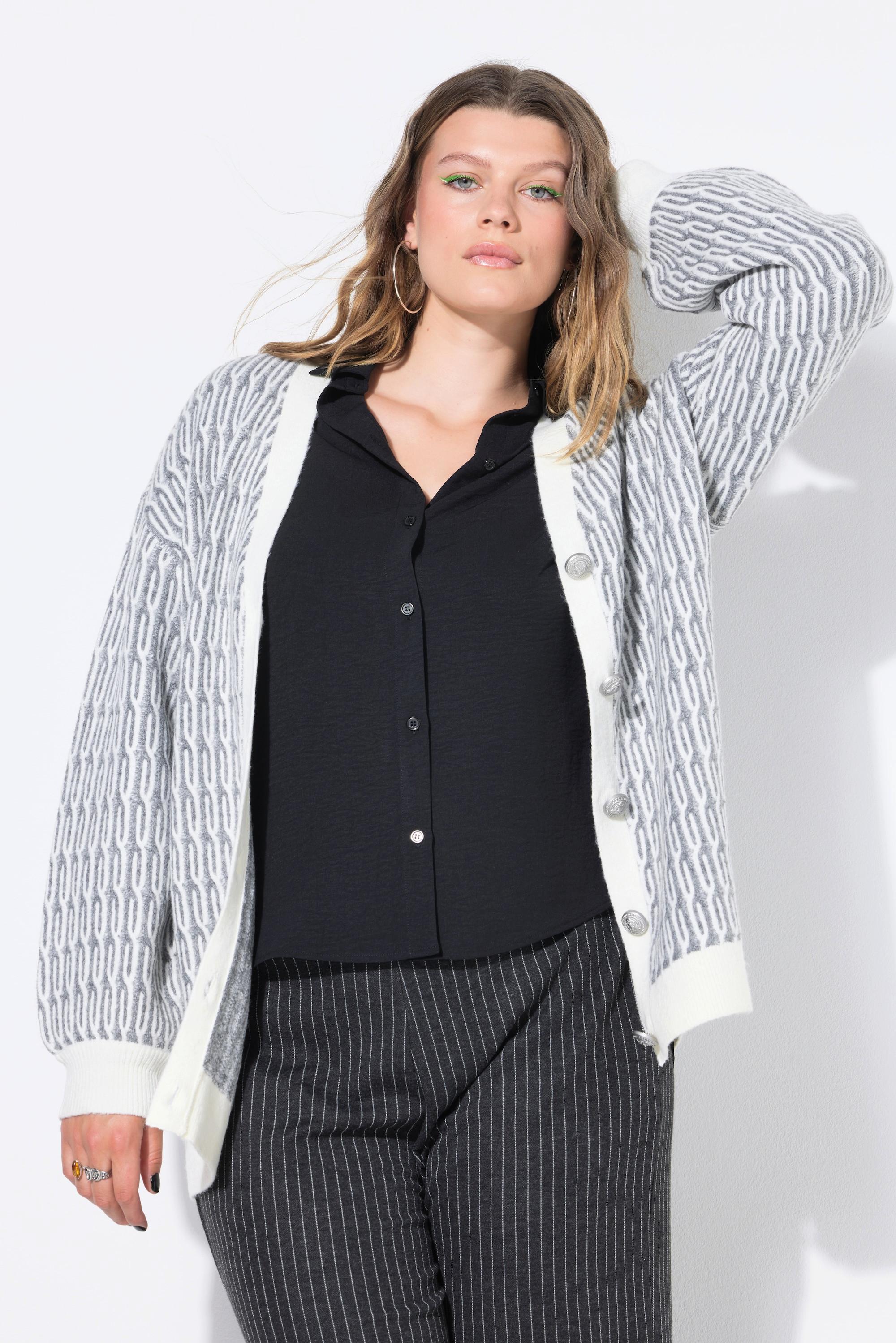 Studio Untold Cardigan Oversize Maille Torsadée  