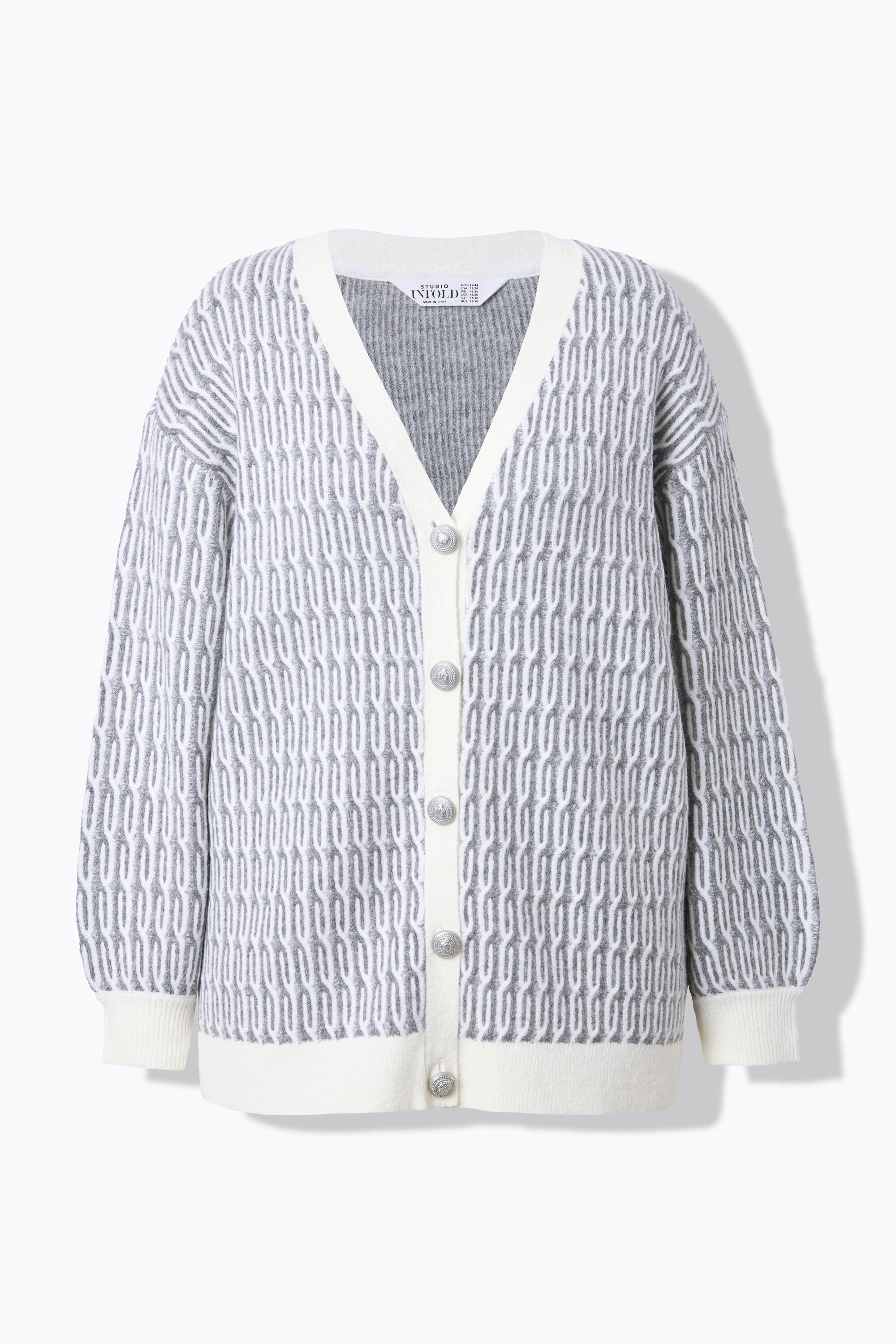 Studio Untold Cardigan Oversize Maille Torsadée  