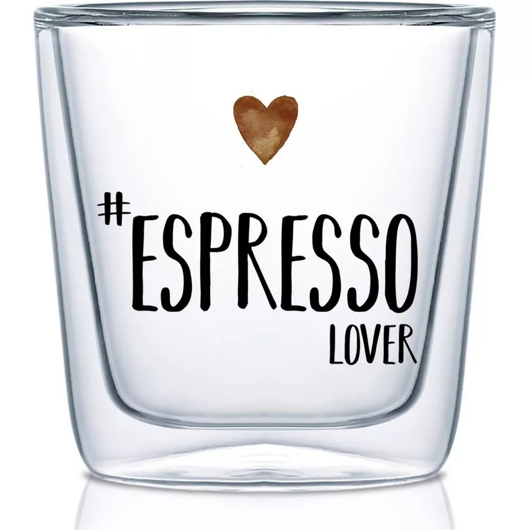 PPD - Trend Glas doppelwandig Espresso Lover 604254, One Size