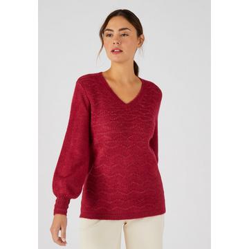 Pull Thermolactyl maille fantaisie,