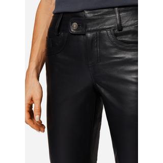 RICANO  Pantalon en cuir  Triston-B, style classique à 5 poches 