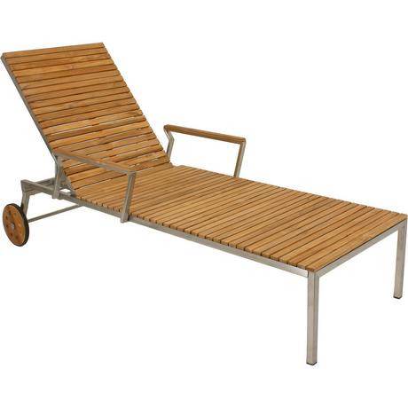 mutoni Sonnenliege Denver Teak natur  