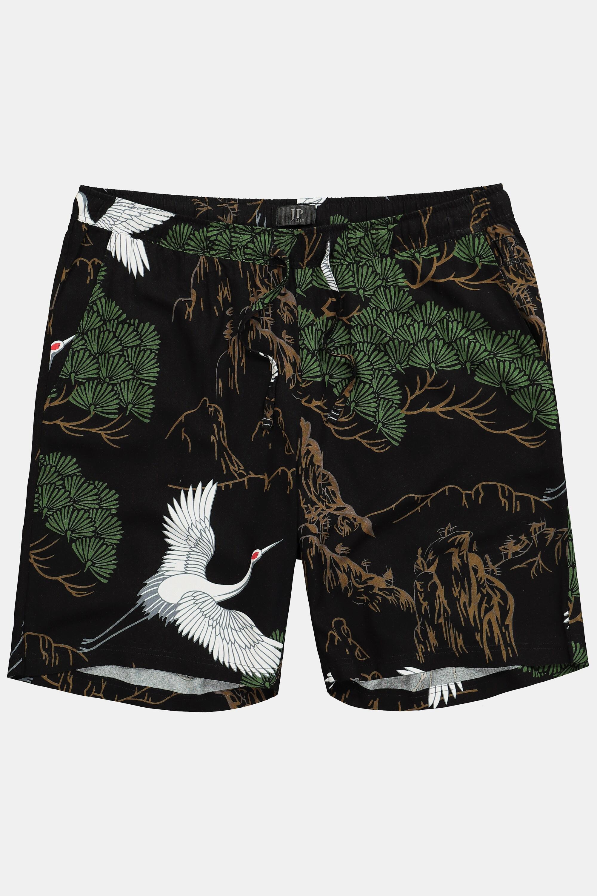 JP1880 Bermuda Alloverprint Shorts mit Elastikbund  