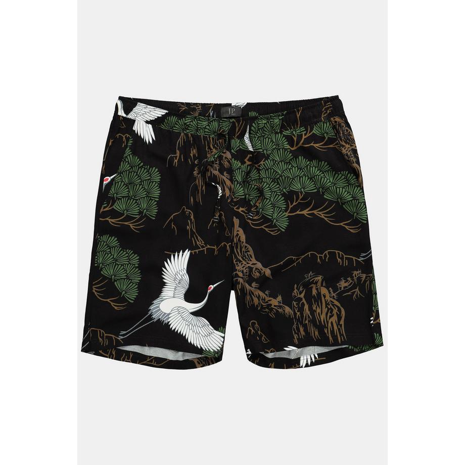 JP1880 Bermuda Alloverprint Shorts mit Elastikbund  