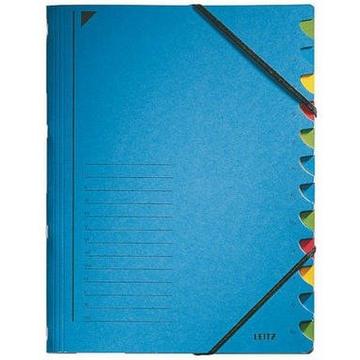 LEITZ Ordnungsmappe A4 39120035 blau 12 Fächer