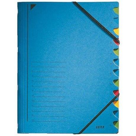 Leitz LEITZ Ordnungsmappe A4 39120035 blau 12 Fächer  