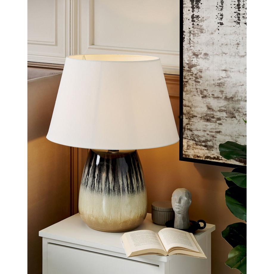 Beliani Lampe à poser en Céramique  CIDRA  
