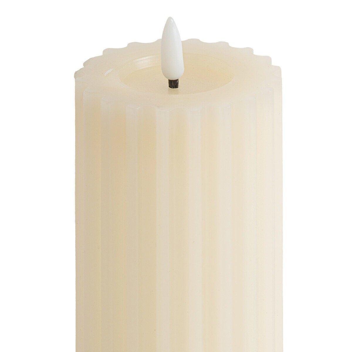 La Redoute Intérieurs LED-Kerze Caspar mit Rillenstruktur  