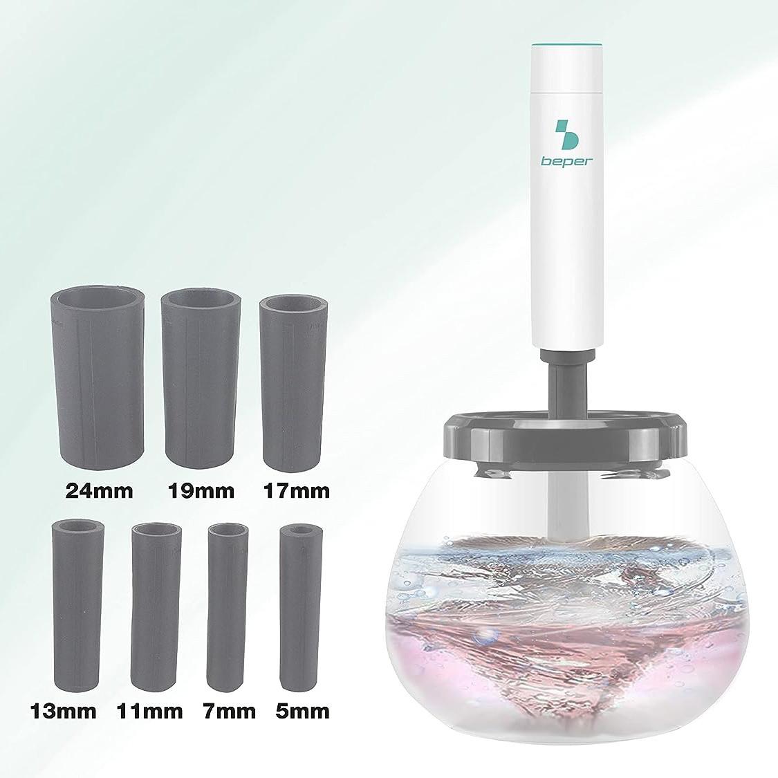 BEPER Strumento Pulizia Pennelli Trucco Alimentato a Batteria  