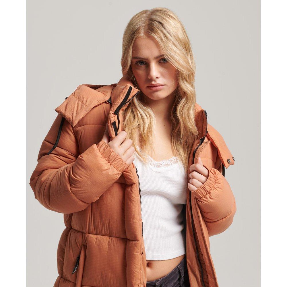 Superdry  lange daunenjacke ripstop 