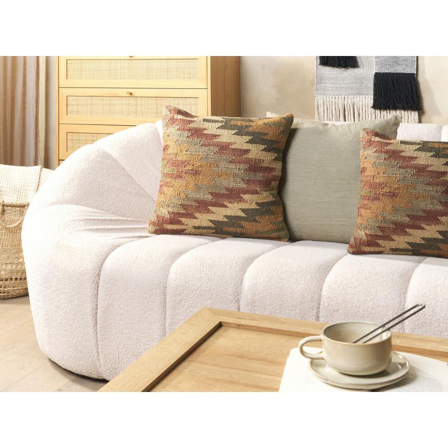 Beliani Dekokissen 2er Set aus Jute  DEEPOR  