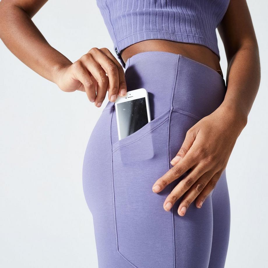 DOMYOS  Leggings donna opaco cotone 