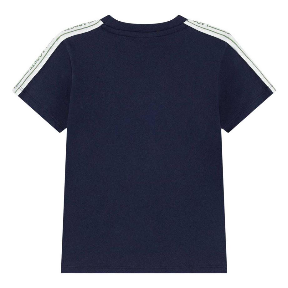 LACOSTE  Maglietta Logo Ricamato Nastratura 