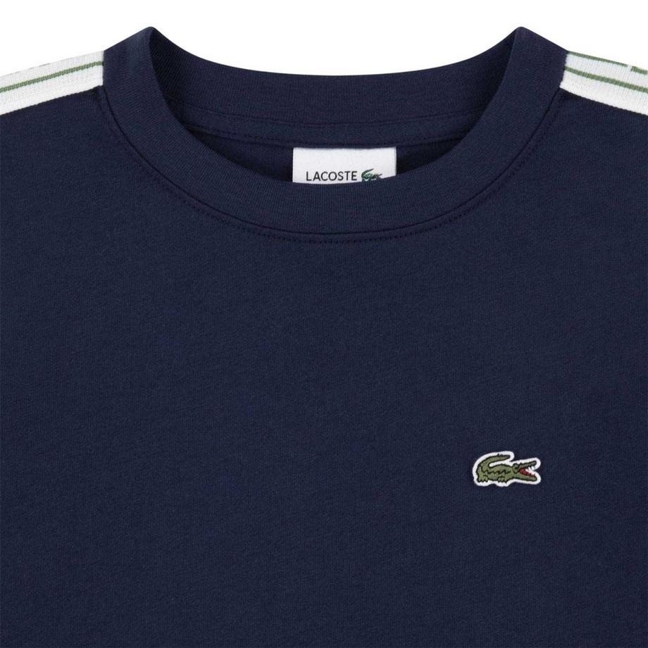 LACOSTE  Maglietta Logo Ricamato Nastratura 