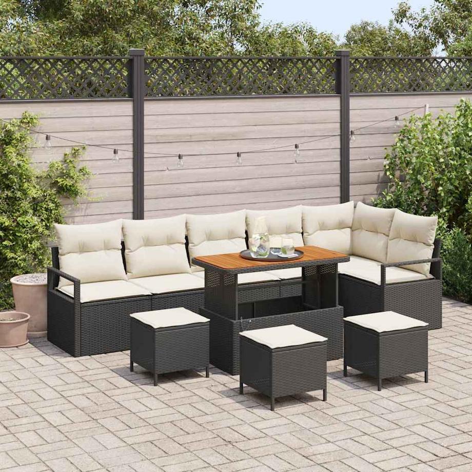 VidaXL Set Divano da Giardino Polyrattan  