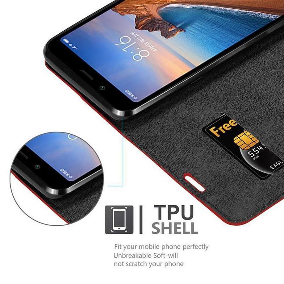 Cadorabo  Hülle für Xiaomi RedMi 7A Magnetverschluss, Kartenfach 