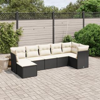 VidaXL set divano da giardino Polirattan  