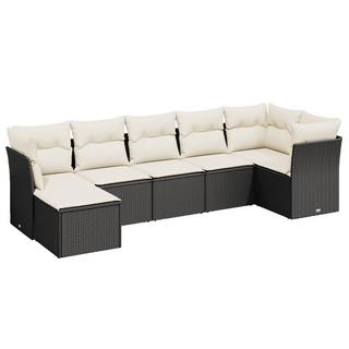 VidaXL set divano da giardino Polirattan  