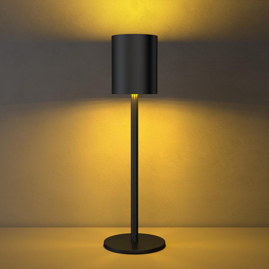 Tectake  Akku-Tischlampe Corly Modernes Design, LED, 5 W stufenlos dimmbar, 7 RGB-Lichtfarben 