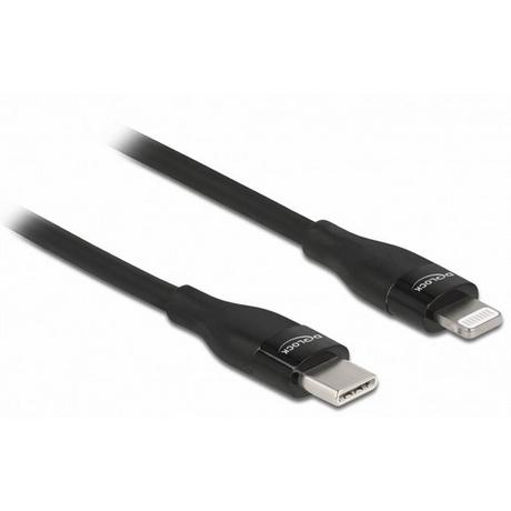 DeLock  Daten- und Ladekabel USB Type-C™ zu Lightning™ für iPhone™, iPad™ und iPod™ schwarz 0,5 m MFi 