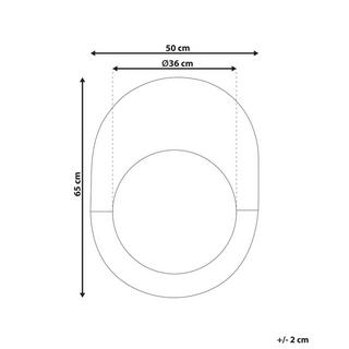 Beliani Miroir en MDF Glamour RETY  