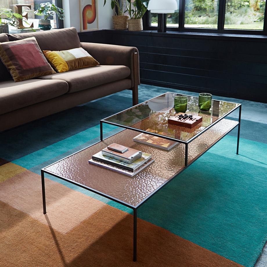 La Redoute Intérieurs Table basse double plateaux verre Erita  